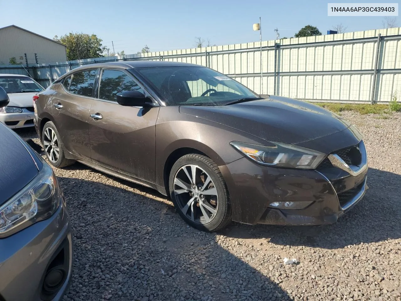 2016 Nissan Maxima 3.5S VIN: 1N4AA6AP3GC439403 Lot: 71265294