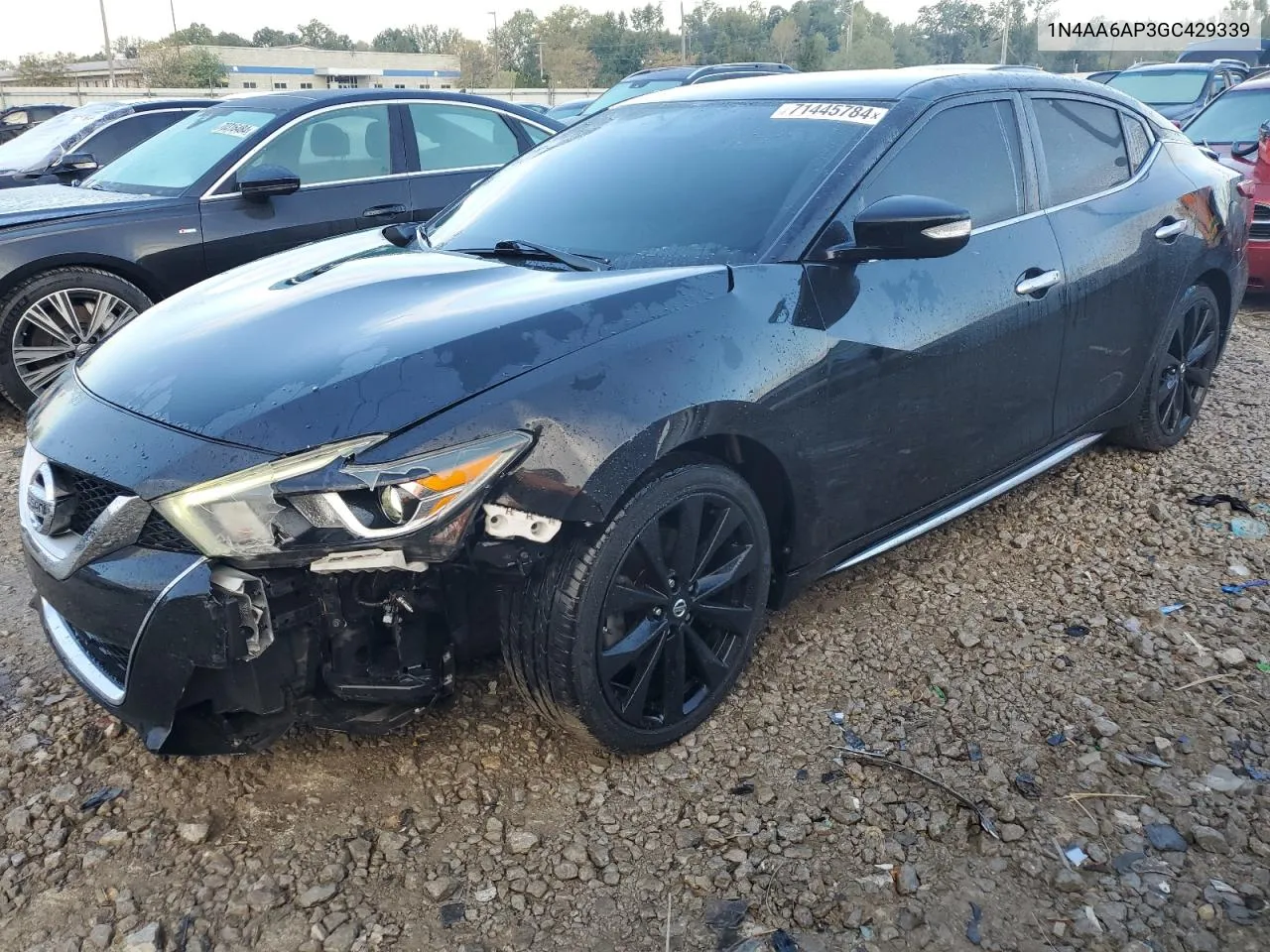 2016 Nissan Maxima 3.5S VIN: 1N4AA6AP3GC429339 Lot: 71445784