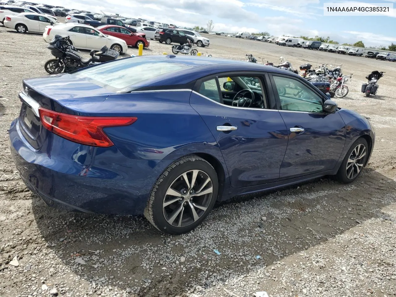 1N4AA6AP4GC385321 2016 Nissan Maxima 3.5S