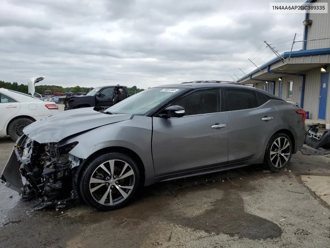 2016 Nissan Maxima 3.5S VIN: 1N4AA6AP2GC389335 Lot: 71661344