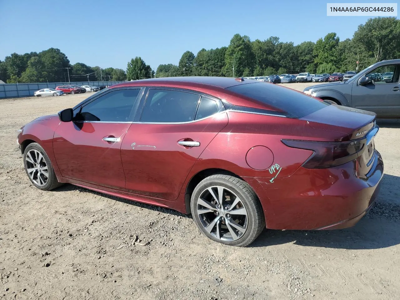 2016 Nissan Maxima 3.5S VIN: 1N4AA6AP6GC444286 Lot: 71709994