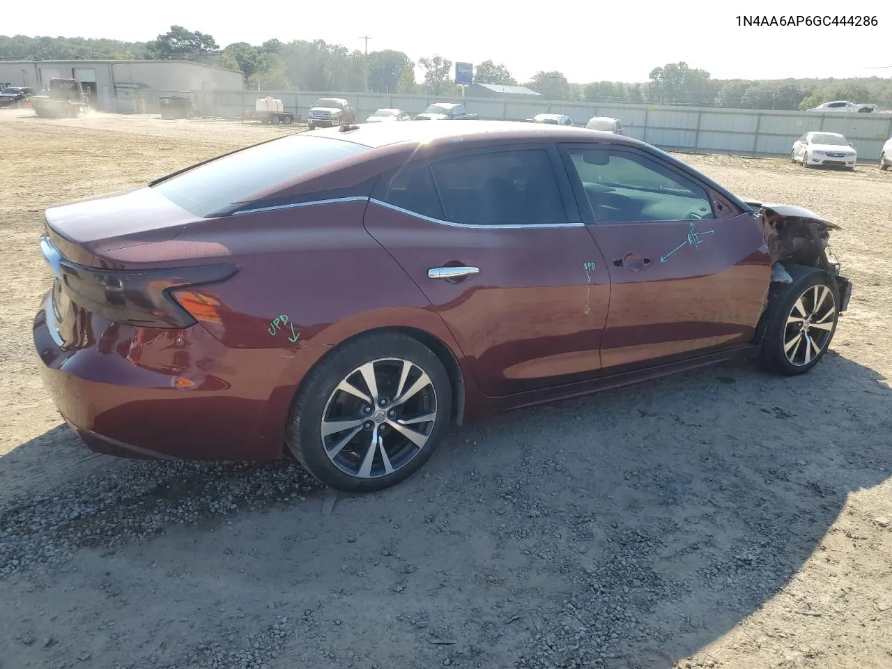 2016 Nissan Maxima 3.5S VIN: 1N4AA6AP6GC444286 Lot: 71709994