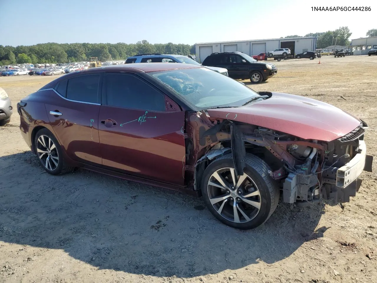 2016 Nissan Maxima 3.5S VIN: 1N4AA6AP6GC444286 Lot: 71709994