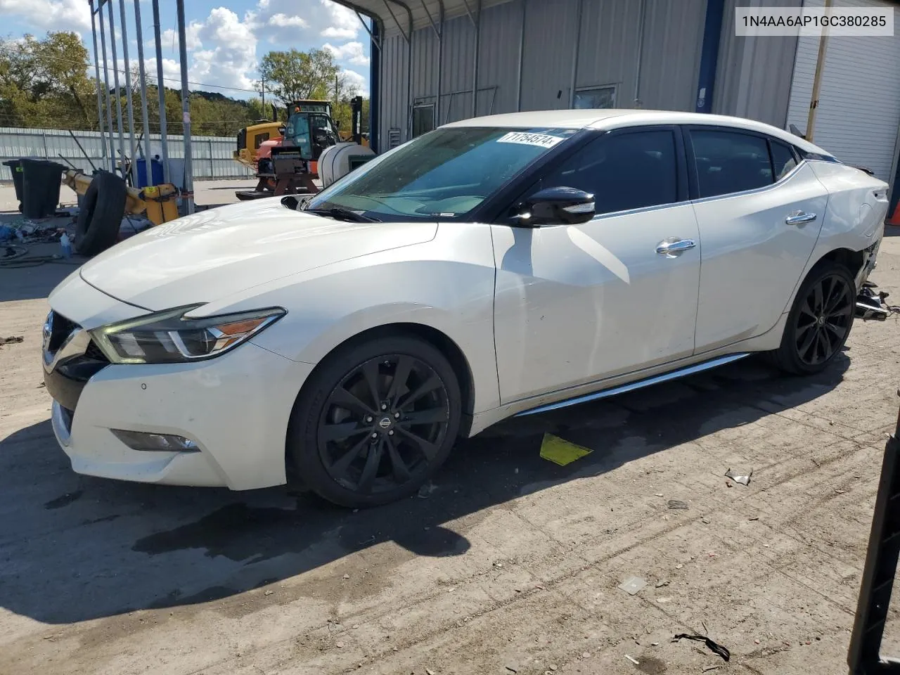 2016 Nissan Maxima 3.5S VIN: 1N4AA6AP1GC380285 Lot: 71754574