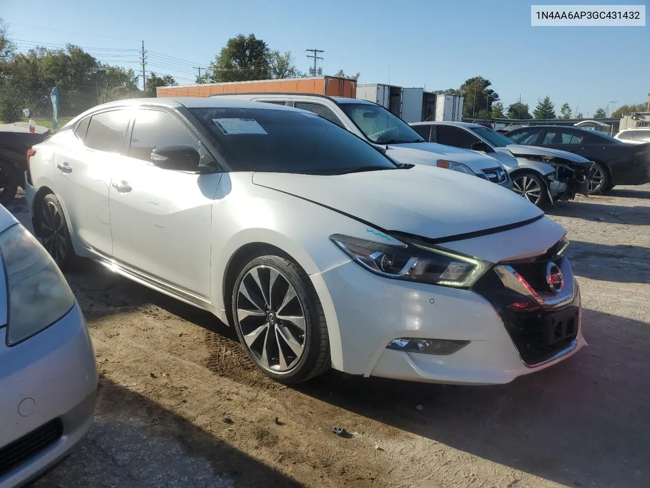 2016 Nissan Maxima 3.5S VIN: 1N4AA6AP3GC431432 Lot: 72191034