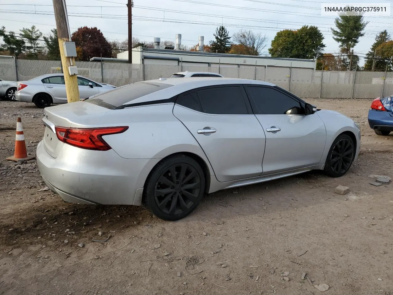 2016 Nissan Maxima 3.5S VIN: 1N4AA6AP8GC375911 Lot: 72425994