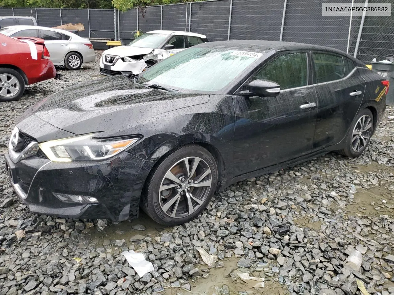 2016 Nissan Maxima 3.5S VIN: 1N4AA6AP5GC386882 Lot: 72495424