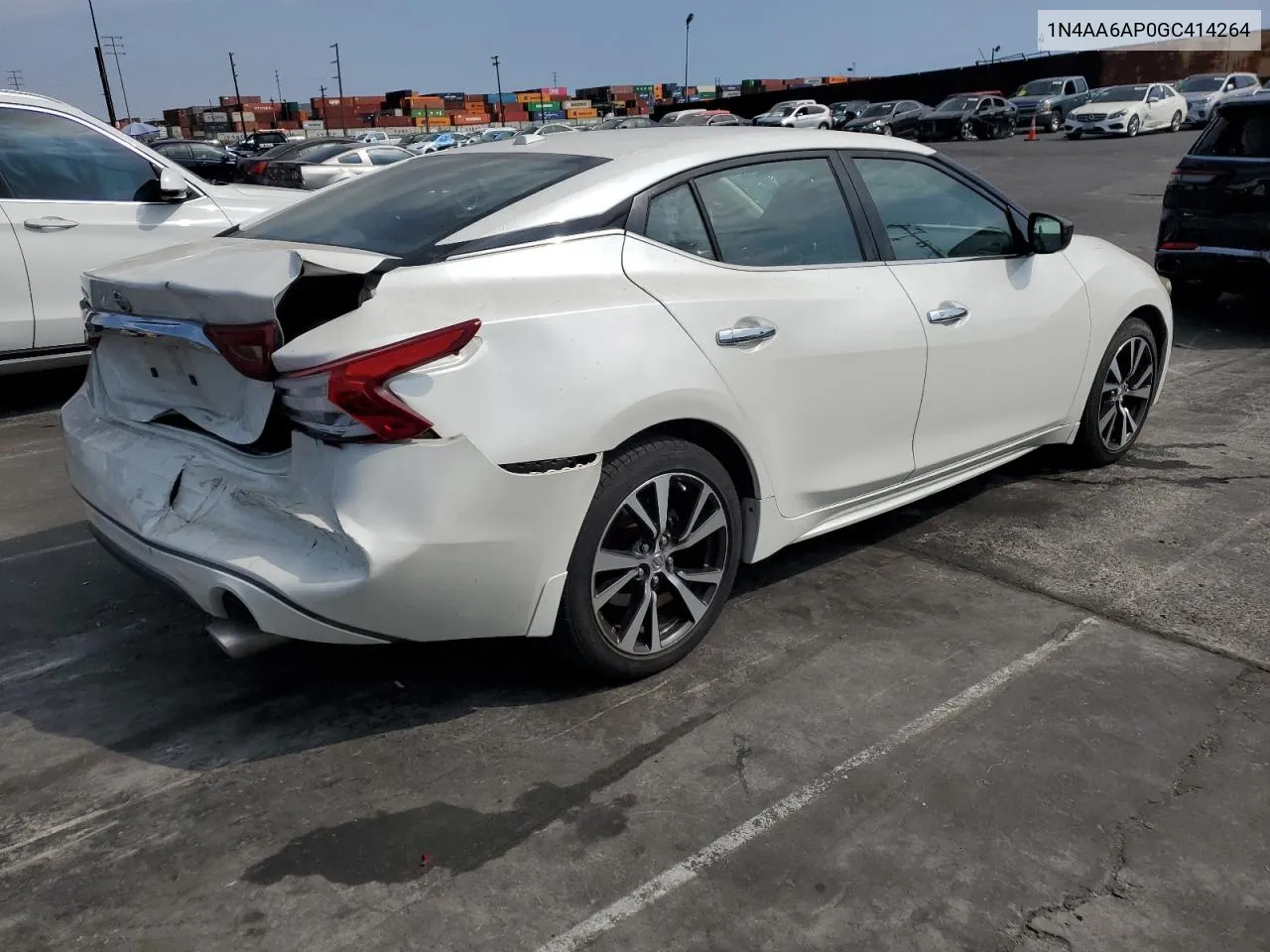 2016 Nissan Maxima 3.5S VIN: 1N4AA6AP0GC414264 Lot: 72595114