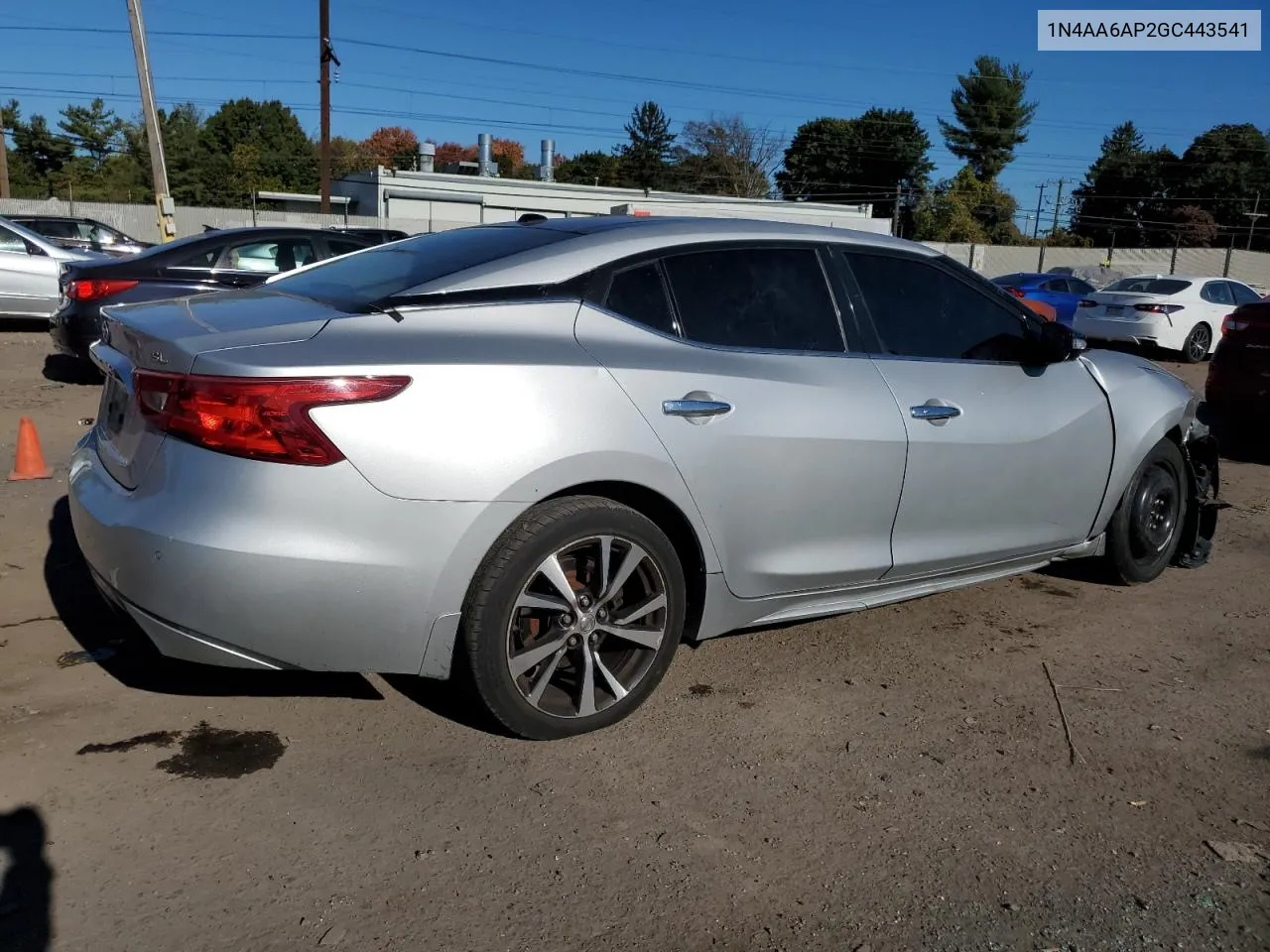 2016 Nissan Maxima 3.5S VIN: 1N4AA6AP2GC443541 Lot: 72710614