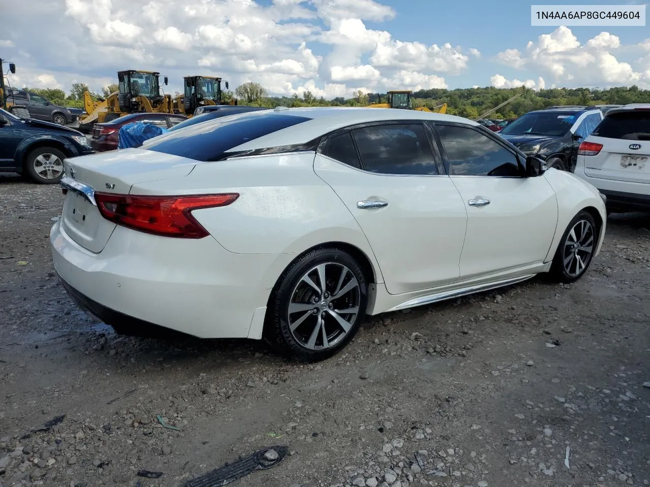 2016 Nissan Maxima 3.5S VIN: 1N4AA6AP8GC449604 Lot: 72924574