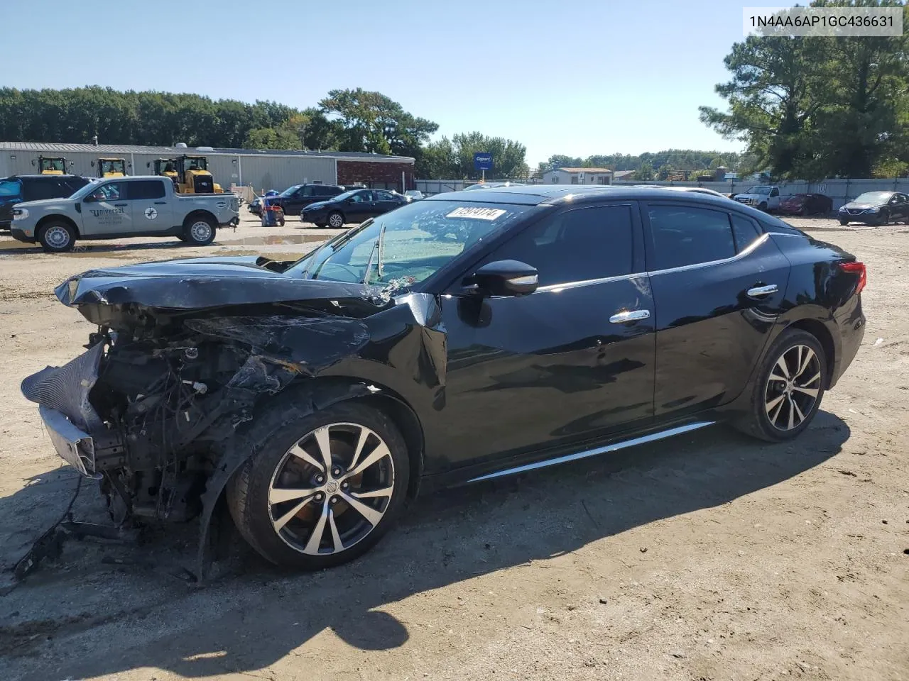 2016 Nissan Maxima 3.5S VIN: 1N4AA6AP1GC436631 Lot: 72974174