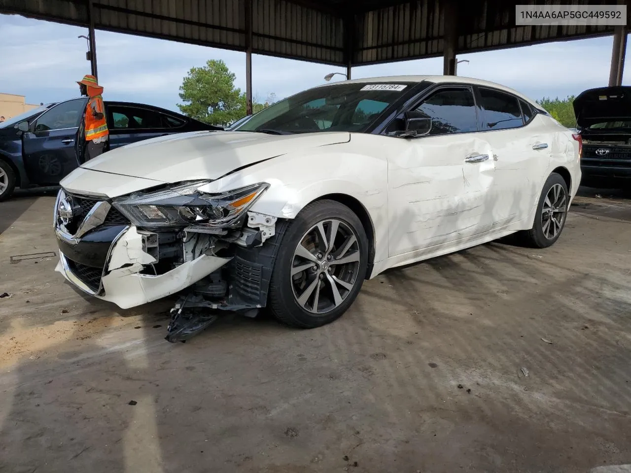 2016 Nissan Maxima 3.5S VIN: 1N4AA6AP5GC449592 Lot: 73115784