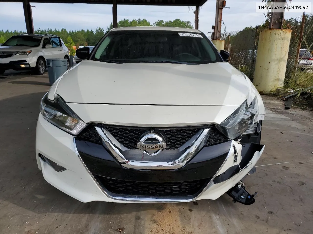 2016 Nissan Maxima 3.5S VIN: 1N4AA6AP5GC449592 Lot: 73115784