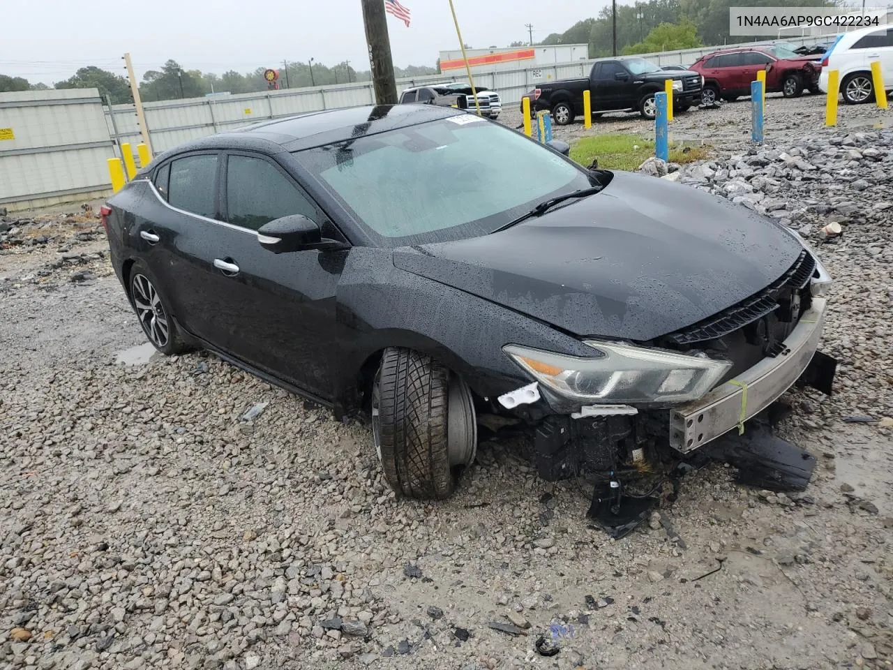 2016 Nissan Maxima 3.5S VIN: 1N4AA6AP9GC422234 Lot: 73209154