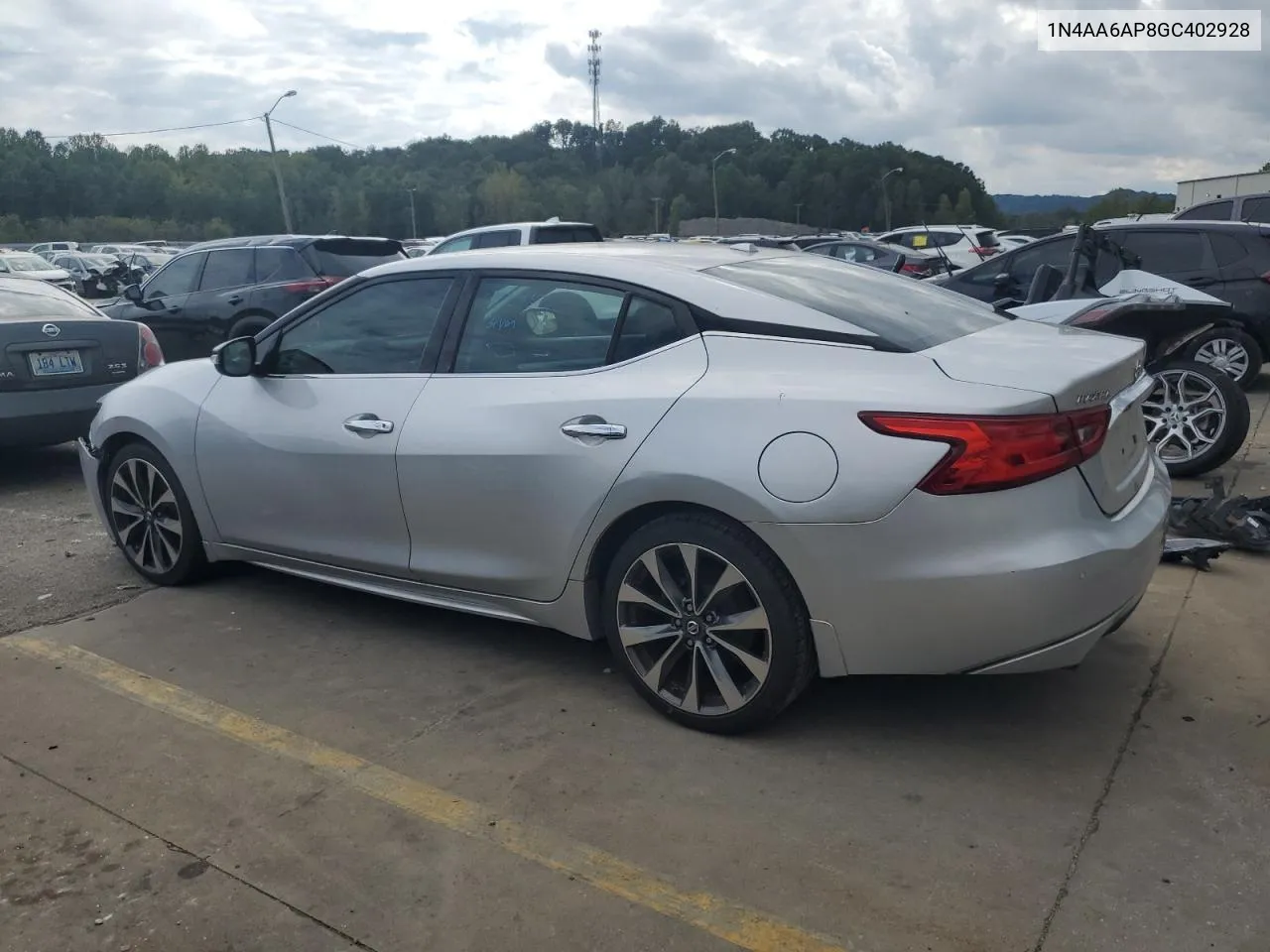 2016 Nissan Maxima 3.5S VIN: 1N4AA6AP8GC402928 Lot: 73480344