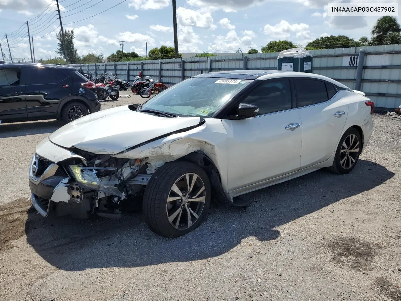 2016 Nissan Maxima 3.5S VIN: 1N4AA6AP0GC437902 Lot: 73493174