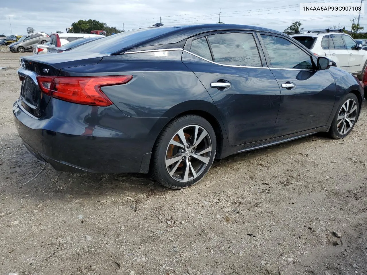 2016 Nissan Maxima 3.5S VIN: 1N4AA6AP9GC907103 Lot: 73792494