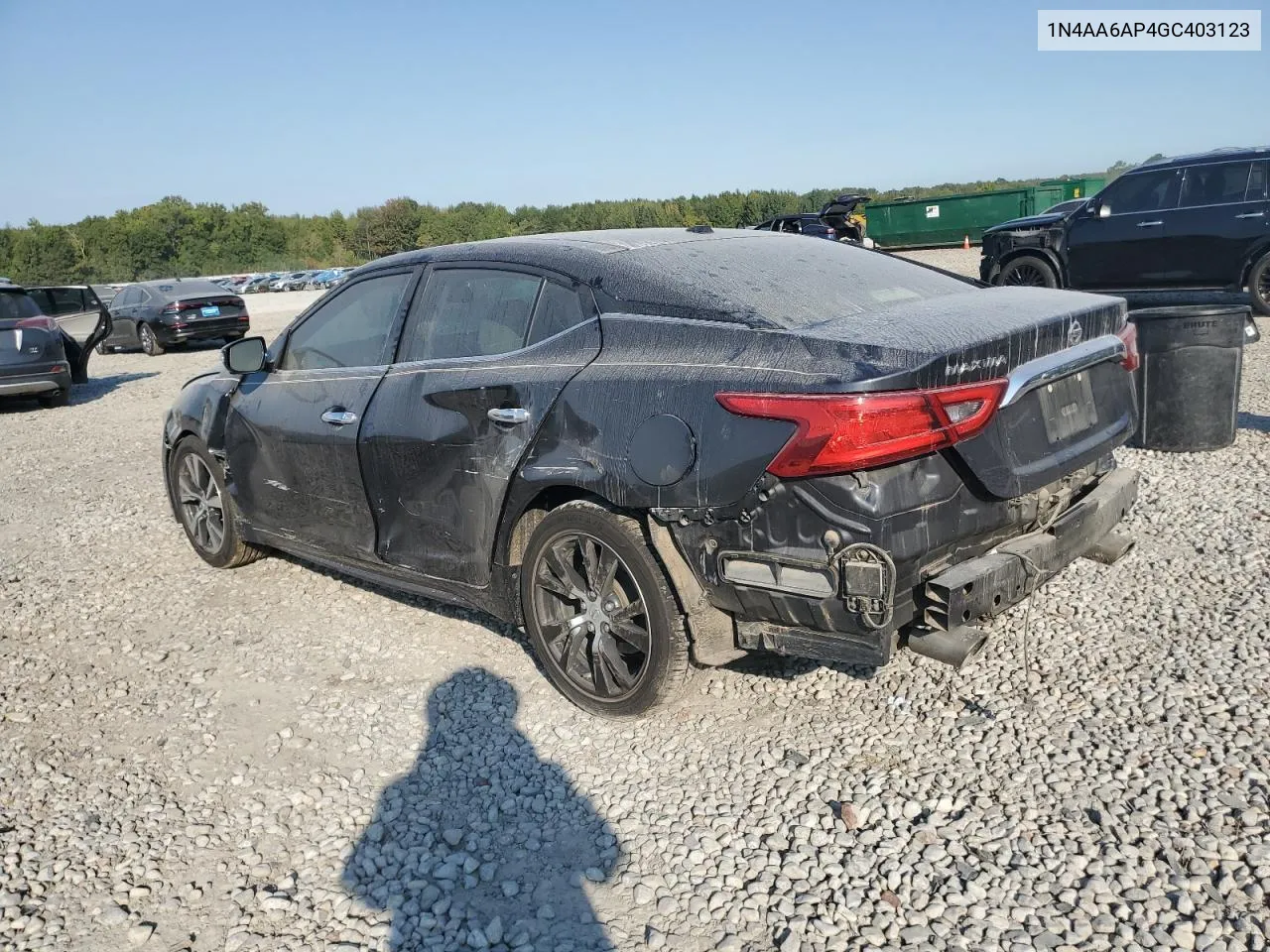 2016 Nissan Maxima 3.5S VIN: 1N4AA6AP4GC403123 Lot: 73926824