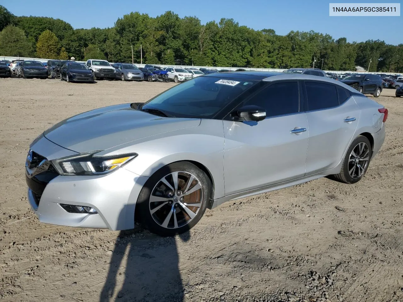 2016 Nissan Maxima 3.5S VIN: 1N4AA6AP5GC385411 Lot: 74439494