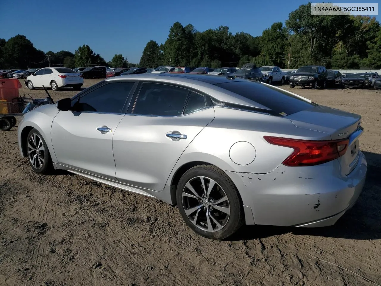 2016 Nissan Maxima 3.5S VIN: 1N4AA6AP5GC385411 Lot: 74439494