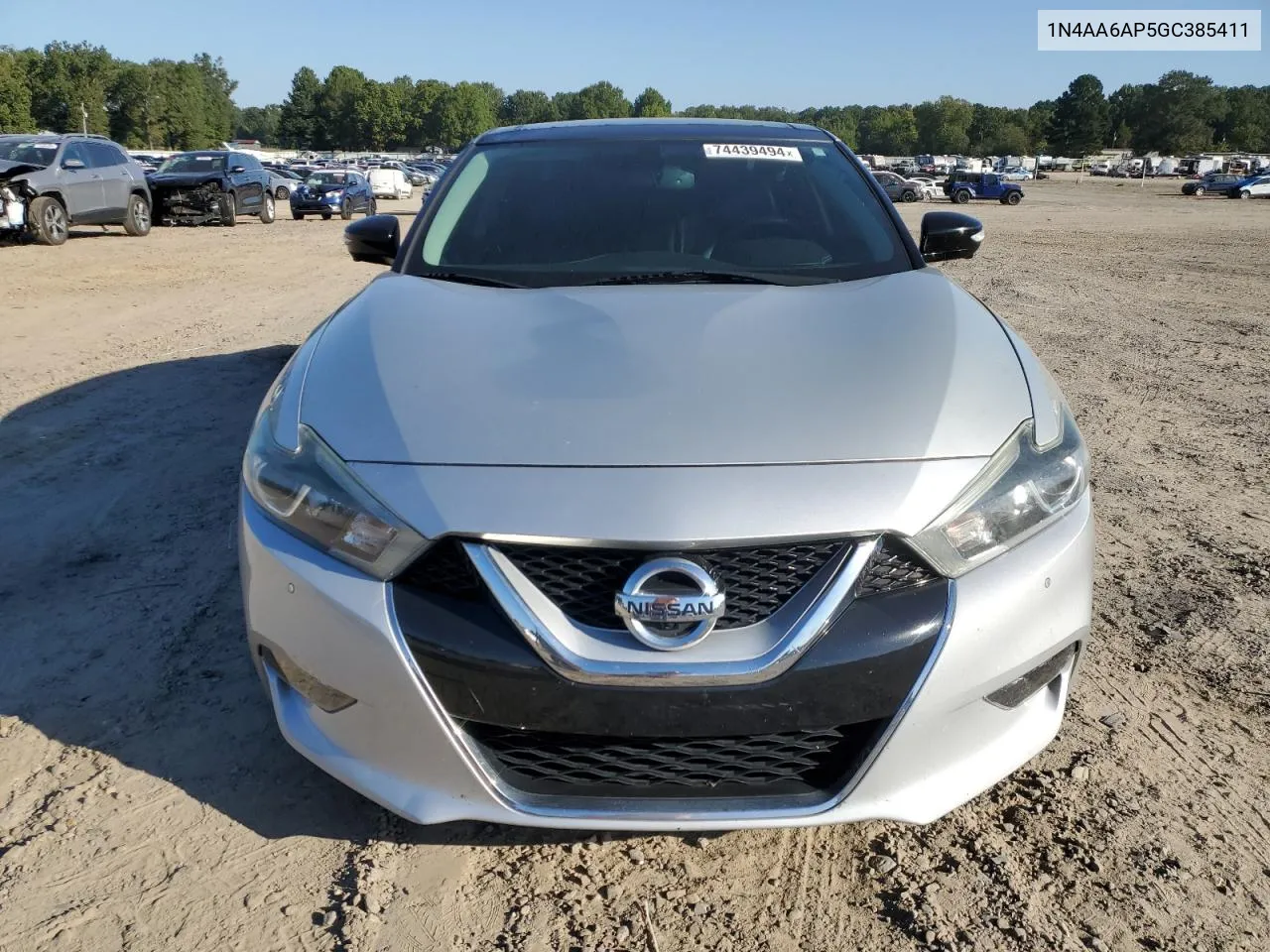 2016 Nissan Maxima 3.5S VIN: 1N4AA6AP5GC385411 Lot: 74439494