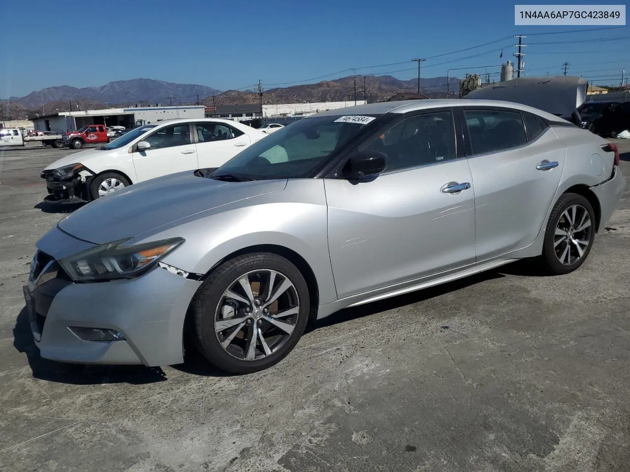 2016 Nissan Maxima 3.5S VIN: 1N4AA6AP7GC423849 Lot: 74674584