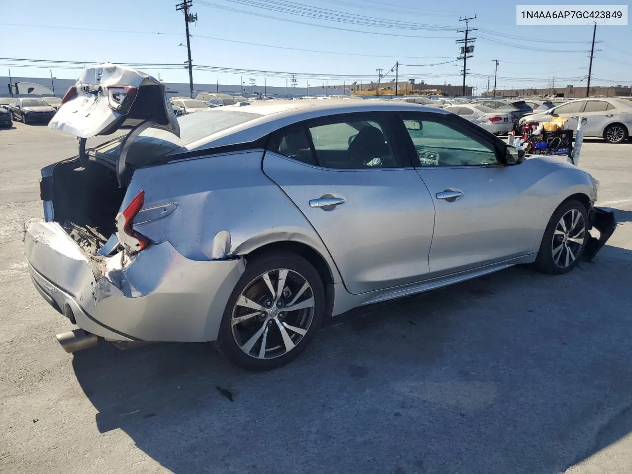 2016 Nissan Maxima 3.5S VIN: 1N4AA6AP7GC423849 Lot: 74674584