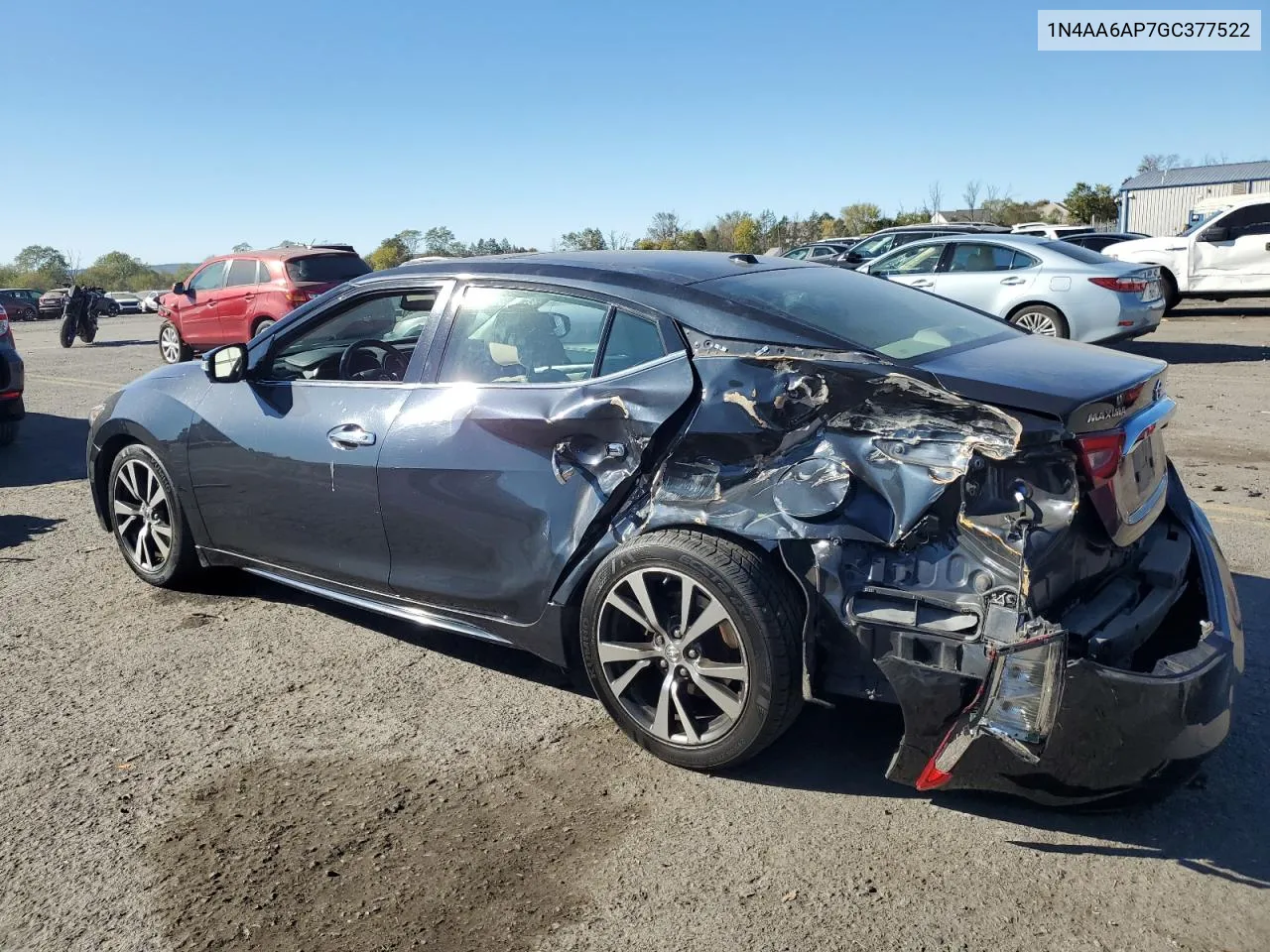 2016 Nissan Maxima 3.5S VIN: 1N4AA6AP7GC377522 Lot: 74941064