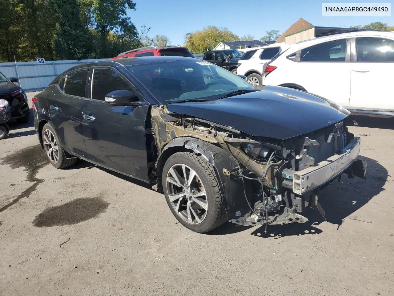 2016 Nissan Maxima 3.5S VIN: 1N4AA6AP8GC449490 Lot: 75193464