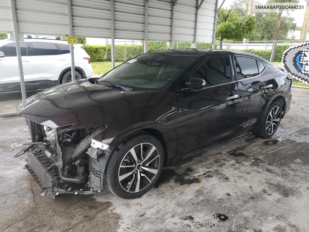 2016 Nissan Maxima 3.5S VIN: 1N4AA6AP3GC444231 Lot: 75768734