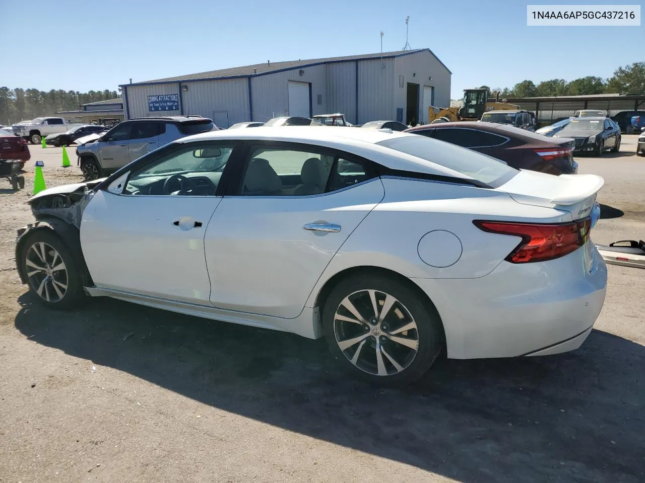 2016 Nissan Maxima 3.5S VIN: 1N4AA6AP5GC437216 Lot: 75774664