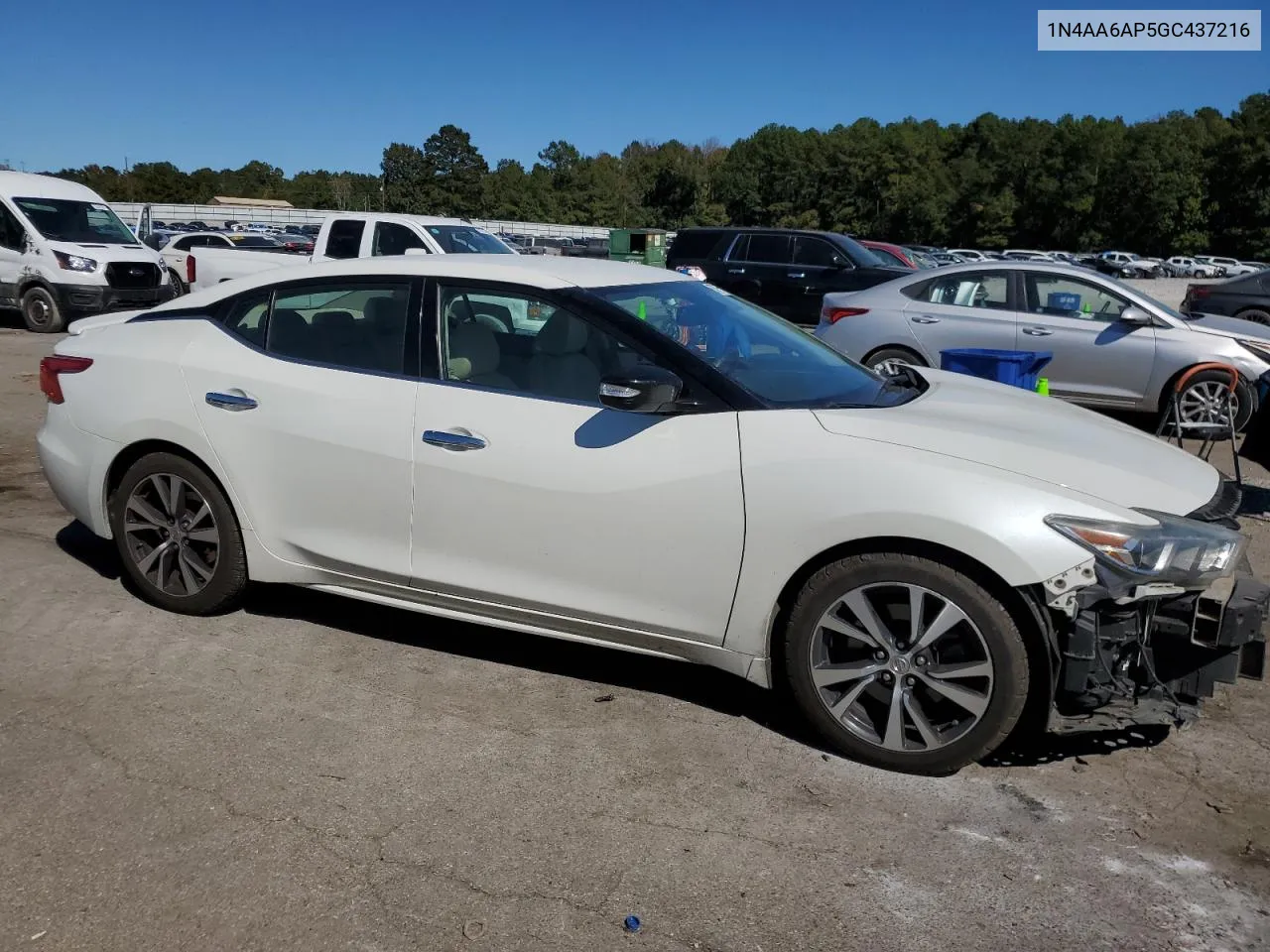 2016 Nissan Maxima 3.5S VIN: 1N4AA6AP5GC437216 Lot: 75774664