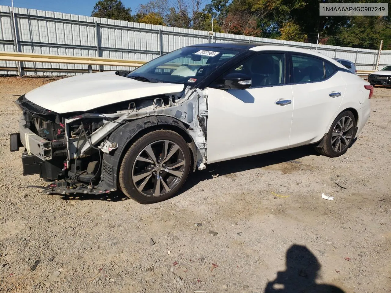 2016 Nissan Maxima 3.5S VIN: 1N4AA6AP4GC907249 Lot: 76122964