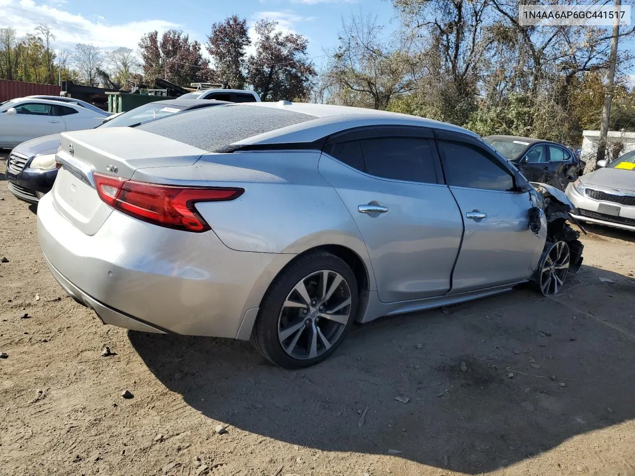 2016 Nissan Maxima 3.5S VIN: 1N4AA6AP6GC441517 Lot: 76952914