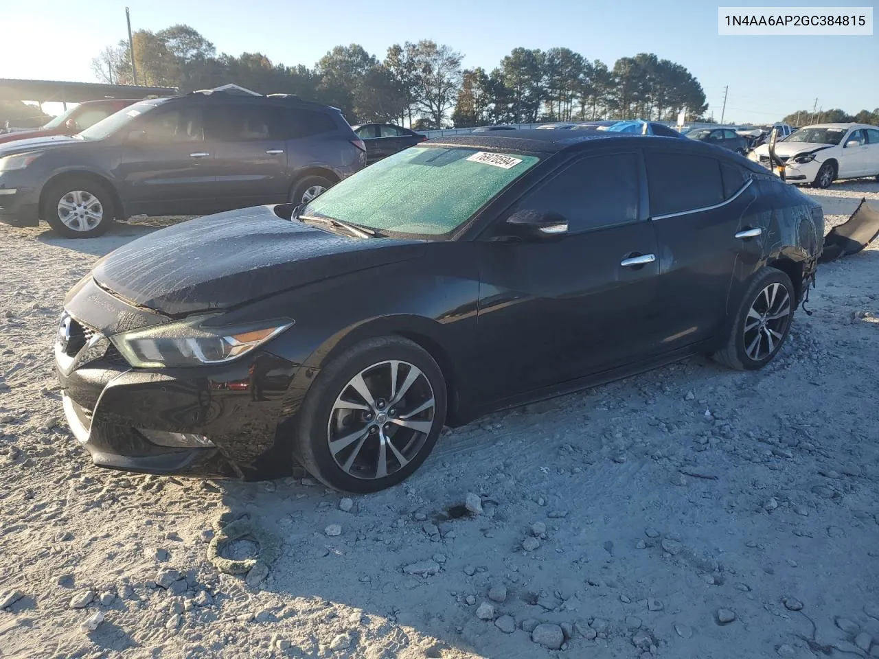 2016 Nissan Maxima 3.5S VIN: 1N4AA6AP2GC384815 Lot: 76970594