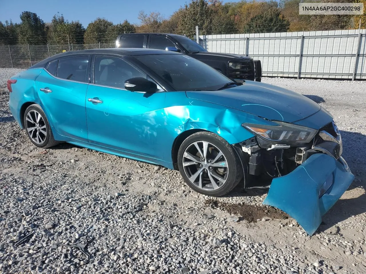 1N4AA6AP2GC400298 2016 Nissan Maxima 3.5S