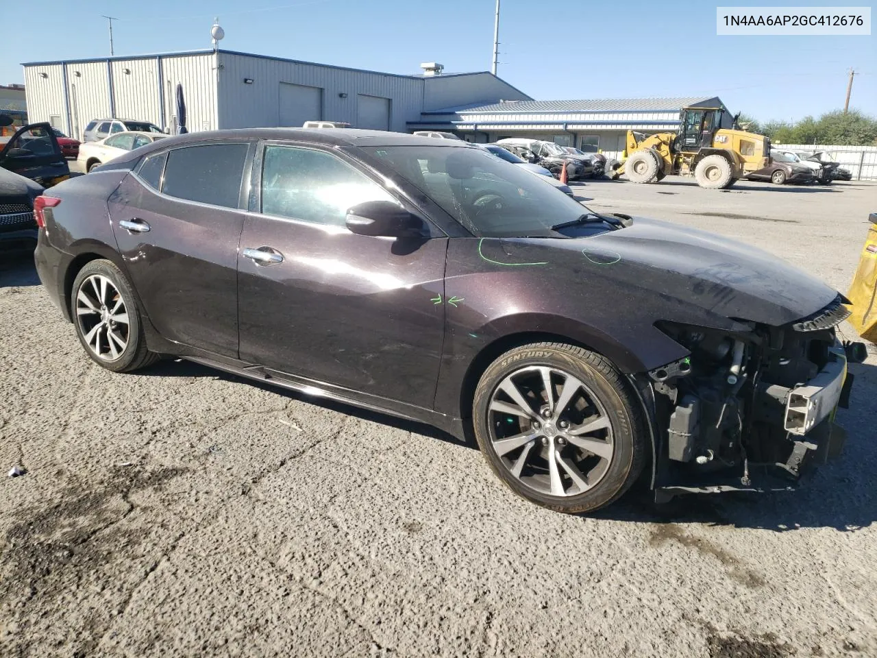 2016 Nissan Maxima 3.5S VIN: 1N4AA6AP2GC412676 Lot: 77135534