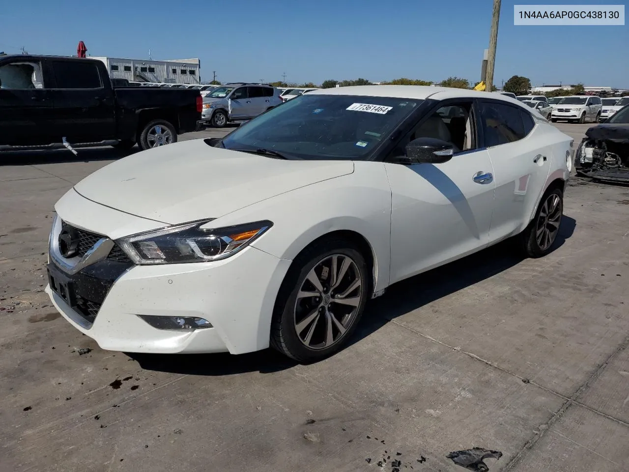 2016 Nissan Maxima 3.5S VIN: 1N4AA6AP0GC438130 Lot: 77361464