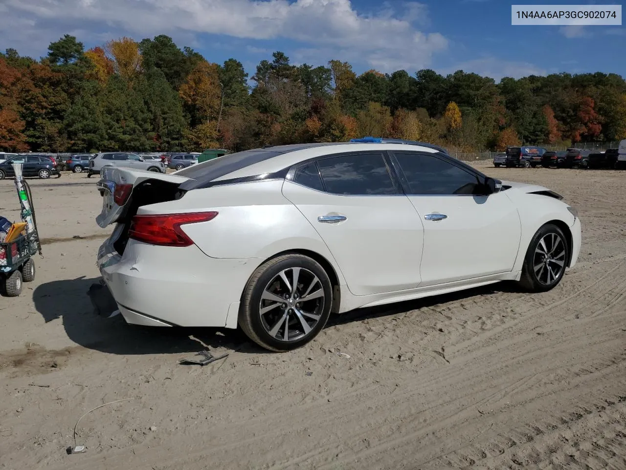 2016 Nissan Maxima 3.5S VIN: 1N4AA6AP3GC902074 Lot: 77539934