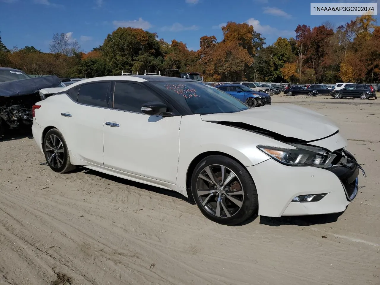 2016 Nissan Maxima 3.5S VIN: 1N4AA6AP3GC902074 Lot: 77539934