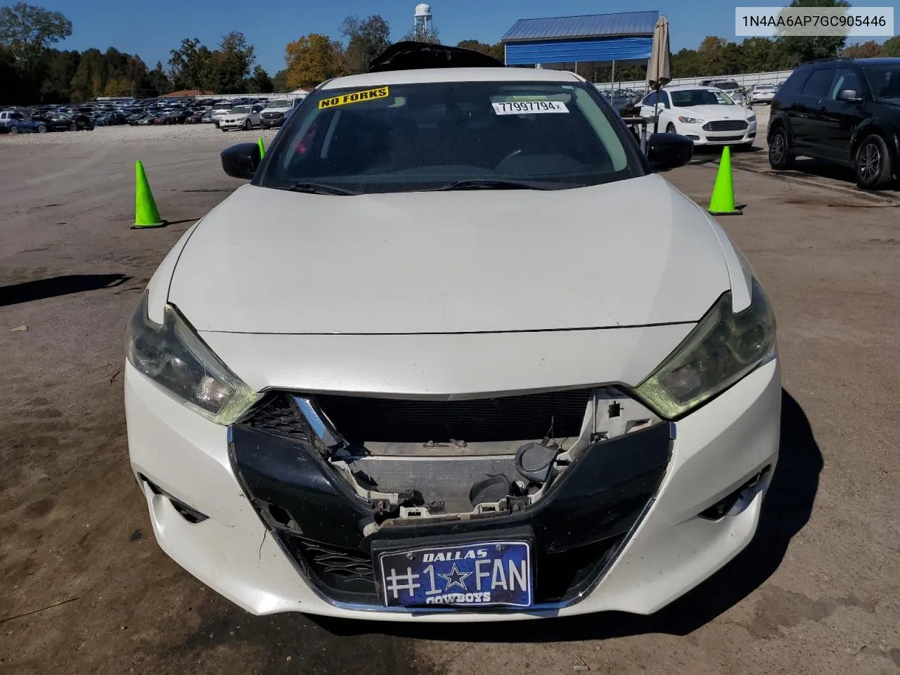 2016 Nissan Maxima 3.5S VIN: 1N4AA6AP7GC905446 Lot: 77997794