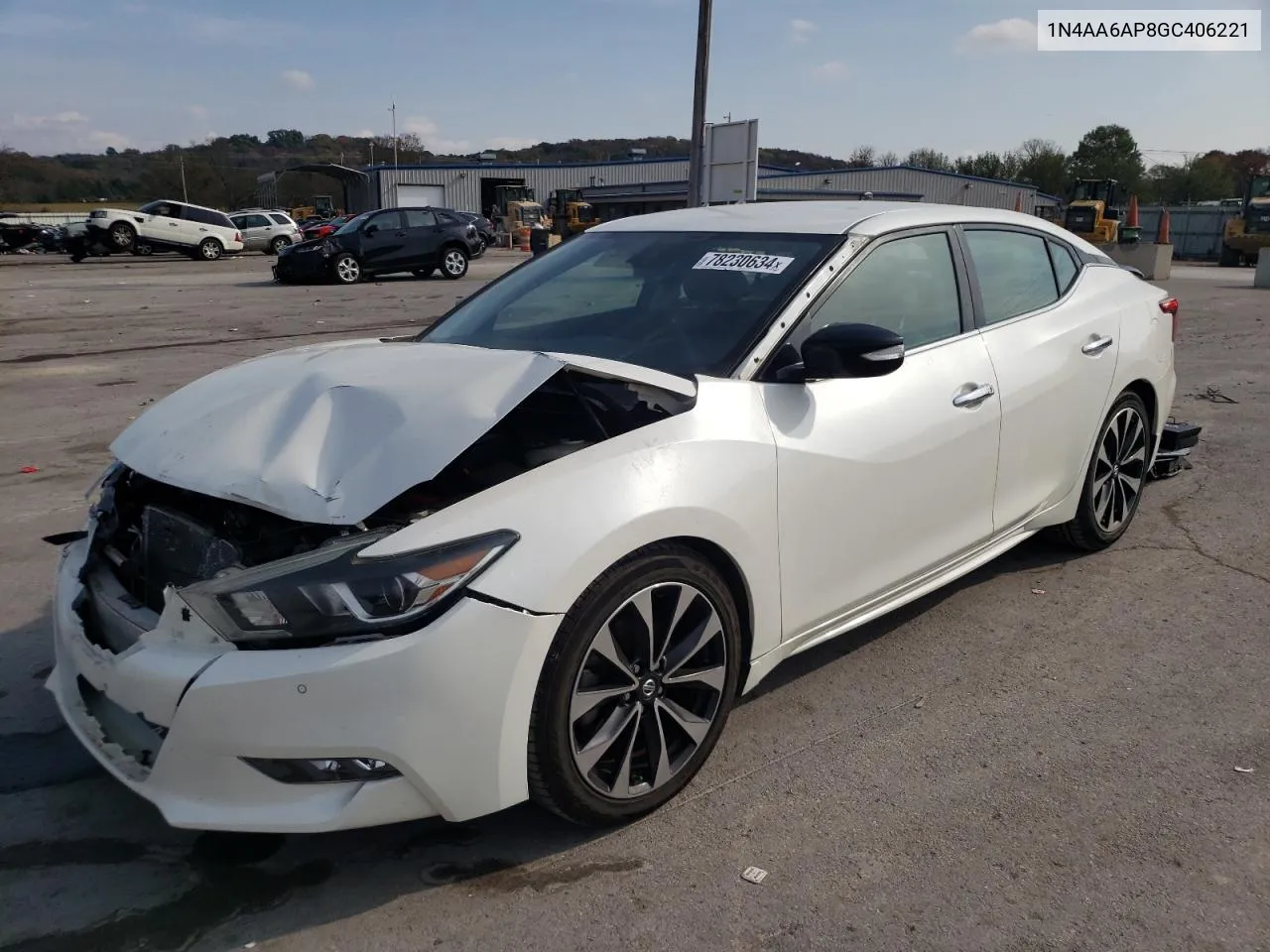 2016 Nissan Maxima 3.5S VIN: 1N4AA6AP8GC406221 Lot: 78230634