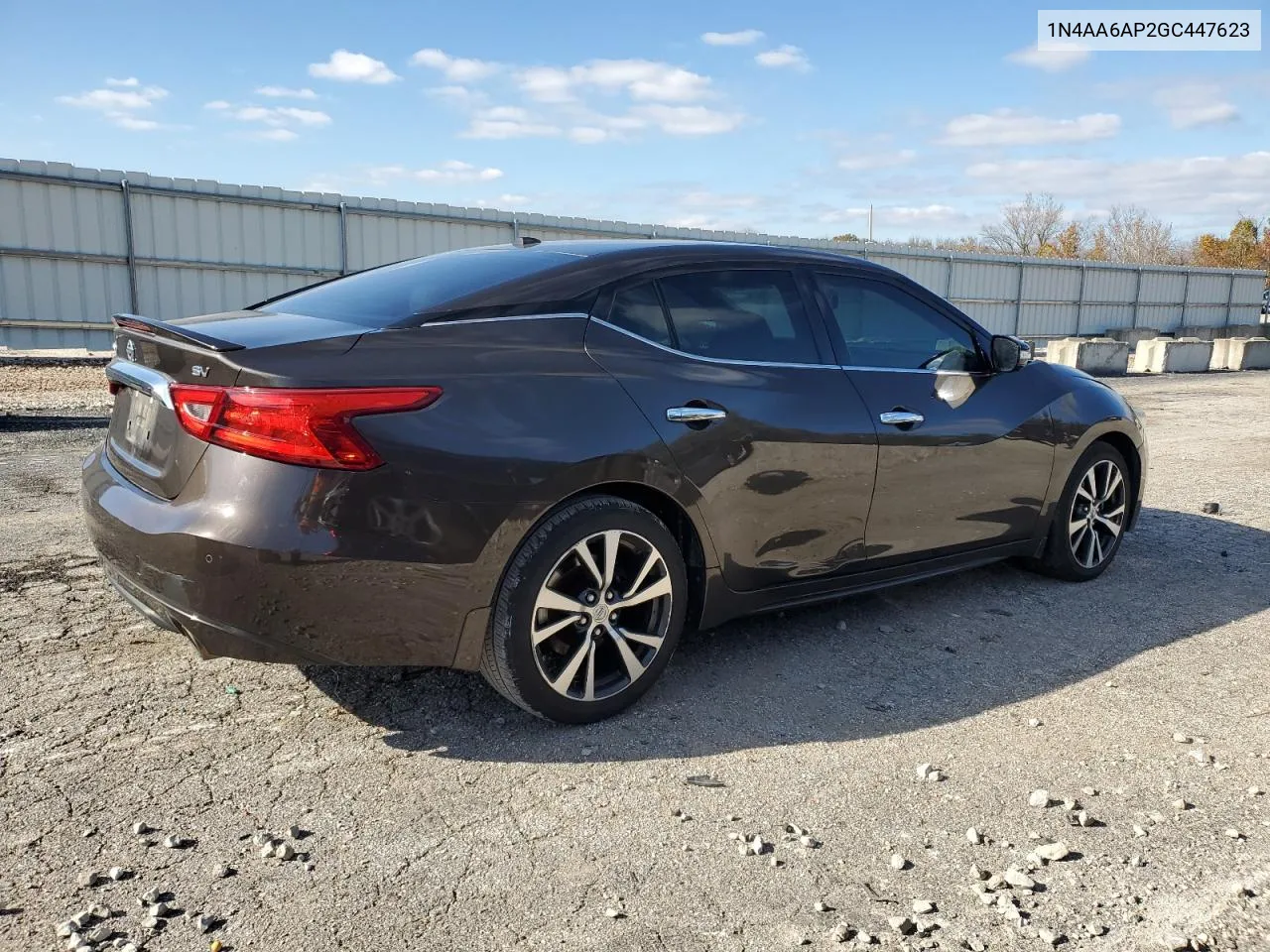 2016 Nissan Maxima 3.5S VIN: 1N4AA6AP2GC447623 Lot: 79650614