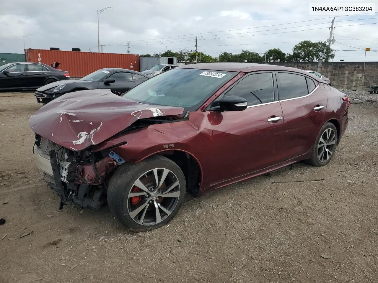 2016 Nissan Maxima 3.5S VIN: 1N4AA6AP1GC383204 Lot: 79883224