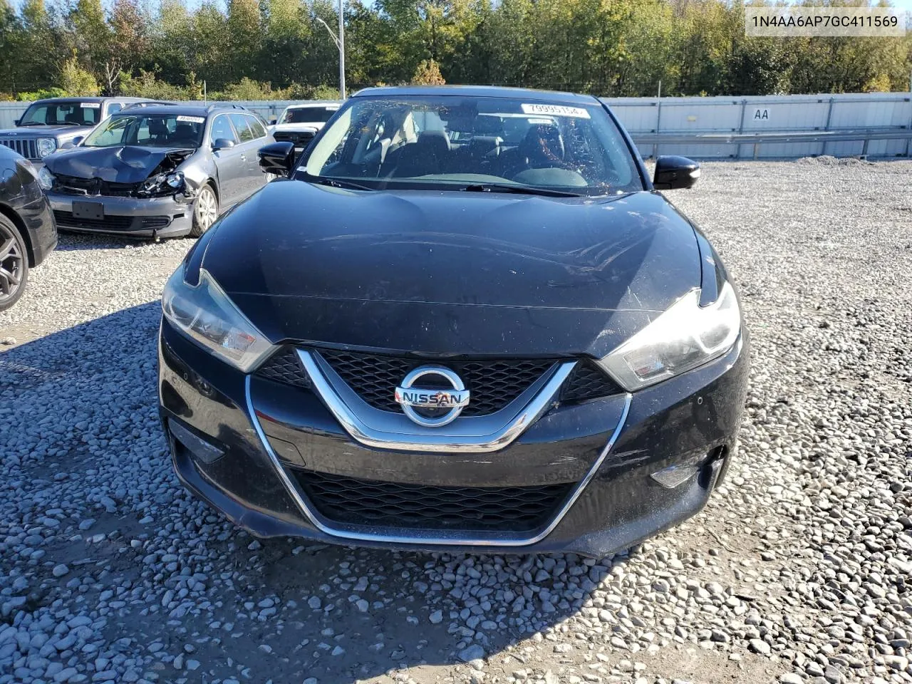 2016 Nissan Maxima 3.5S VIN: 1N4AA6AP7GC411569 Lot: 79995154