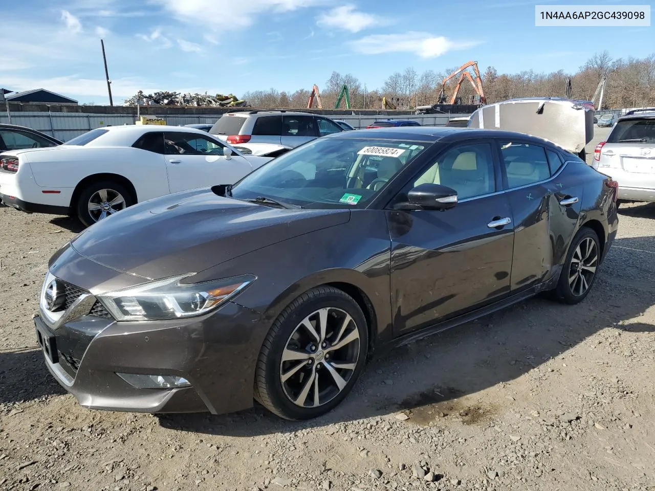 2016 Nissan Maxima 3.5S VIN: 1N4AA6AP2GC439098 Lot: 80085824