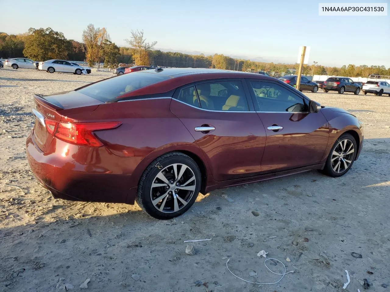 2016 Nissan Maxima 3.5S VIN: 1N4AA6AP3GC431530 Lot: 80416914