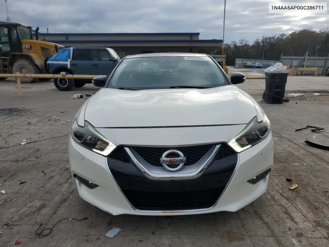 2016 Nissan Maxima 3.5S VIN: 1N4AA6AP0GC386711 Lot: 80835914