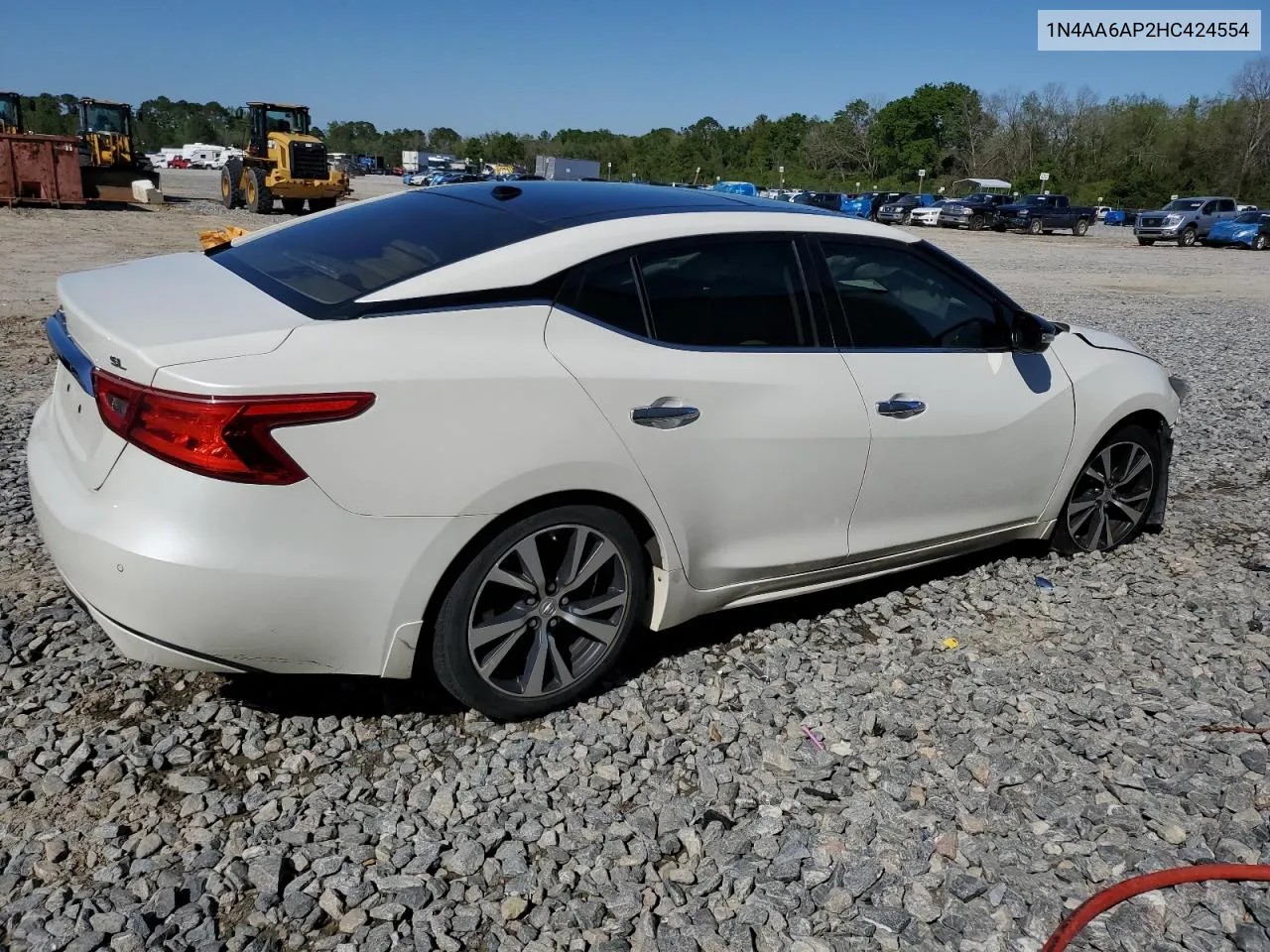 2017 Nissan Maxima 3.5S VIN: 1N4AA6AP2HC424554 Lot: 48790304