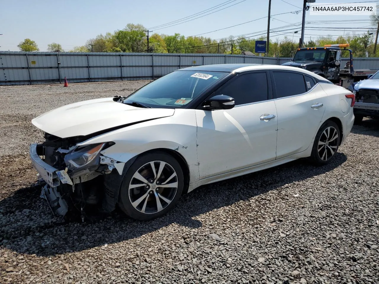 2017 Nissan Maxima 3.5S VIN: 1N4AA6AP3HC457742 Lot: 52552564